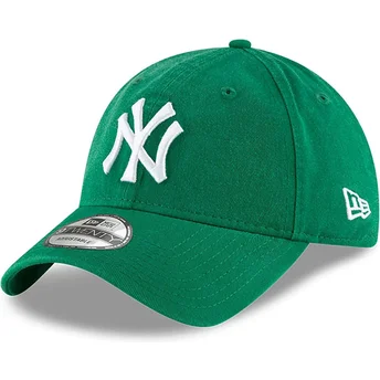 Casquette courbée verte ajustable 9TWENTY Core Classic New York Yankees MLB New Era