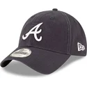 shapka-izvita-tmnosin-reguliruem-9twenty-core-classic-na-atlanta-braves-mlb-ot-new-era