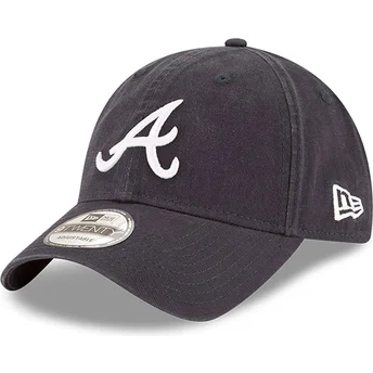 New Era Извита Периферия 9TWENTY Core Classic Atlanta Braves MLB Тъмносиня Регулируема Шапка