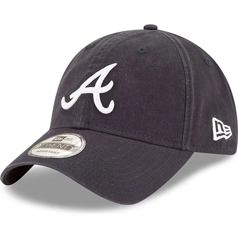 shapka-izvita-tmnosin-reguliruem-9twenty-core-classic-na-atlanta-braves-mlb-ot-new-era