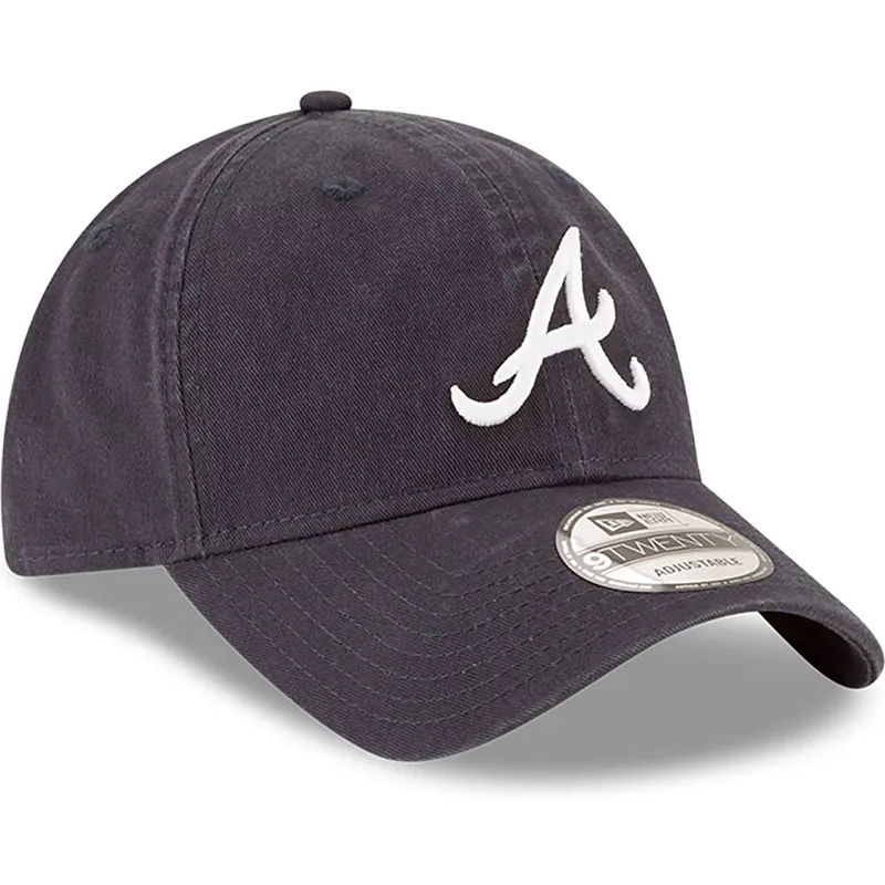 shapka-izvita-tmnosin-reguliruem-9twenty-core-classic-na-atlanta-braves-mlb-ot-new-era