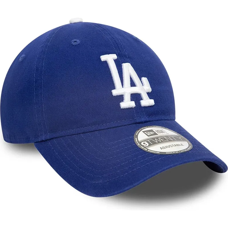 blaue-verstellbare-gebogene-kappe-9twenty-core-classic-der-los-angeles-dodgers-mlb-von-new-era