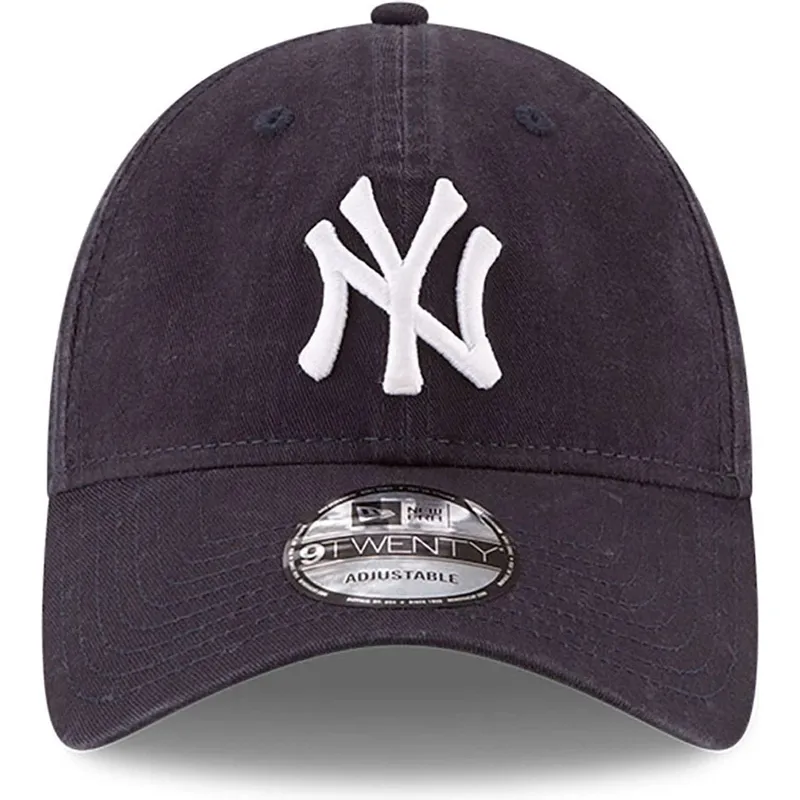 shapka-izvita-tmnosin-reguliruem-9twenty-core-classic-na-new-york-yankees-mlb-ot-new-era