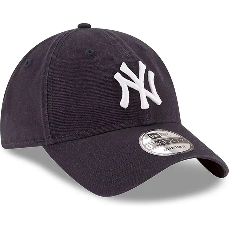 shapka-izvita-tmnosin-reguliruem-9twenty-core-classic-na-new-york-yankees-mlb-ot-new-era