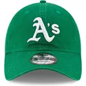 grune-verstellbare-gebogene-kappe-9twenty-core-classic-der-oakland-athletics-mlb-von-new-era