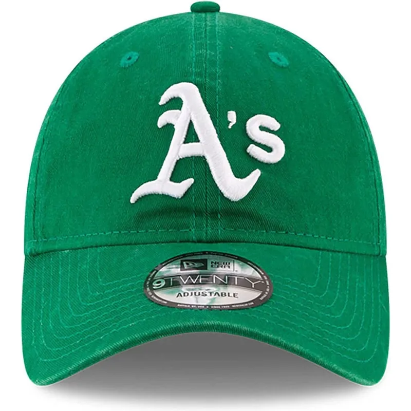 shapka-izvita-zelena-reguliruem-9twenty-core-classic-na-oakland-athletics-mlb-ot-new-era