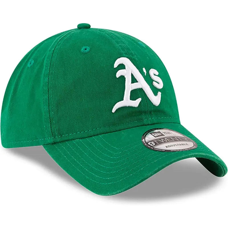 shapka-izvita-zelena-reguliruem-9twenty-core-classic-na-oakland-athletics-mlb-ot-new-era