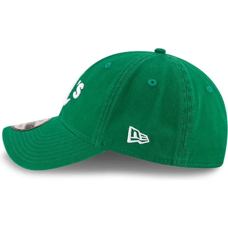 shapka-izvita-zelena-reguliruem-9twenty-core-classic-na-oakland-athletics-mlb-ot-new-era