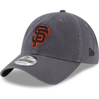 San Francisco Giants MLB New Era 9TWENTY Core Classic grå justerbar kurvet kasket