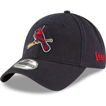 Шапка извита тъмносин регулируема 9TWENTY Core Classic на St. Louis Cardinals MLB от New Era