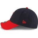 new-era-curved-brim-9forty-the-league-cleveland-guardians-mlb-navy-blue-and-red-adjustable-cap