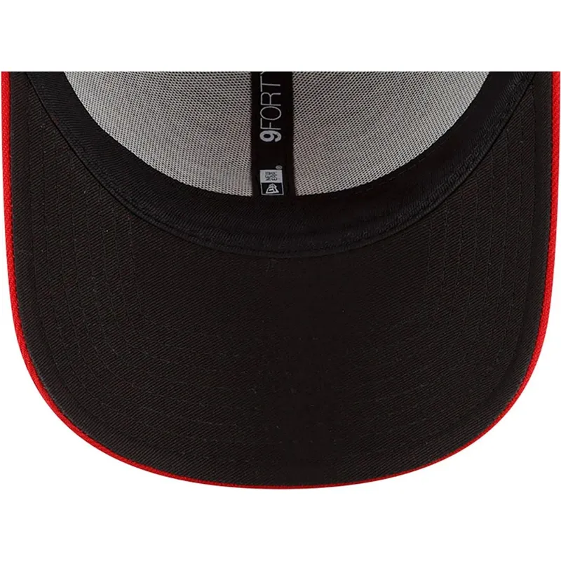 gebogene-marineblaue-und-rote-verstellbare-kappe-9forty-the-league-der-cleveland-guardians-mlb-von-new-era