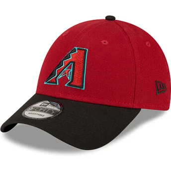 New Era Curved Brim 9FORTY The League Arizona Diamondbacks MLB Navy Blue and Red Adjustable Cap