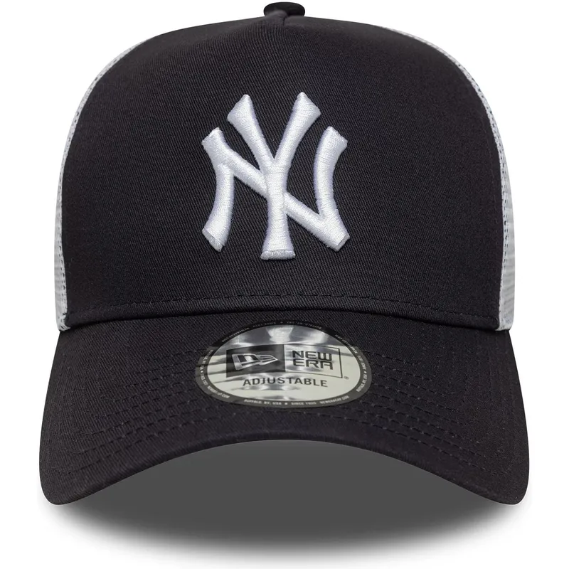trucker-cap-marineblau-und-weiss-a-frame-multi-patch-von-new-york-yankees-mlb-von-new-era
