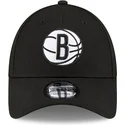 new-era-curved-brim-9forty-the-league-brooklyn-nets-nba-black-adjustable-cap