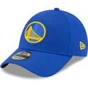 casquette-courbee-bleue-ajustable-9forty-the-league-golden-state-warriors-nba-new-era