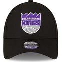 shapka-izvita-cherna-reguliruem-9forty-the-league-na-sacramento-kings-nba-ot-new-era