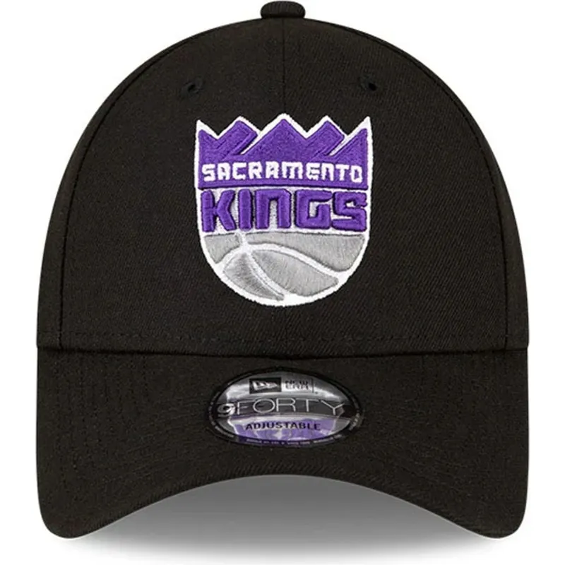 schwarze-verstellbare-gebogene-kappe-9forty-the-league-der-sacramento-kings-nba-von-new-era