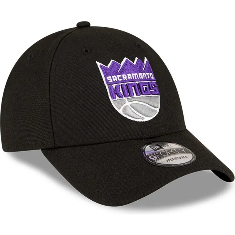 shapka-izvita-cherna-reguliruem-9forty-the-league-na-sacramento-kings-nba-ot-new-era