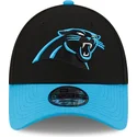 justerbar-9forty-the-league-sort-og-bla-buet-kasket-fra-carolina-panthers-nfl-af-new-era