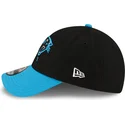 casquette-courbee-noire-et-bleue-ajustable-9forty-the-league-carolina-panthers-nfl-new-era