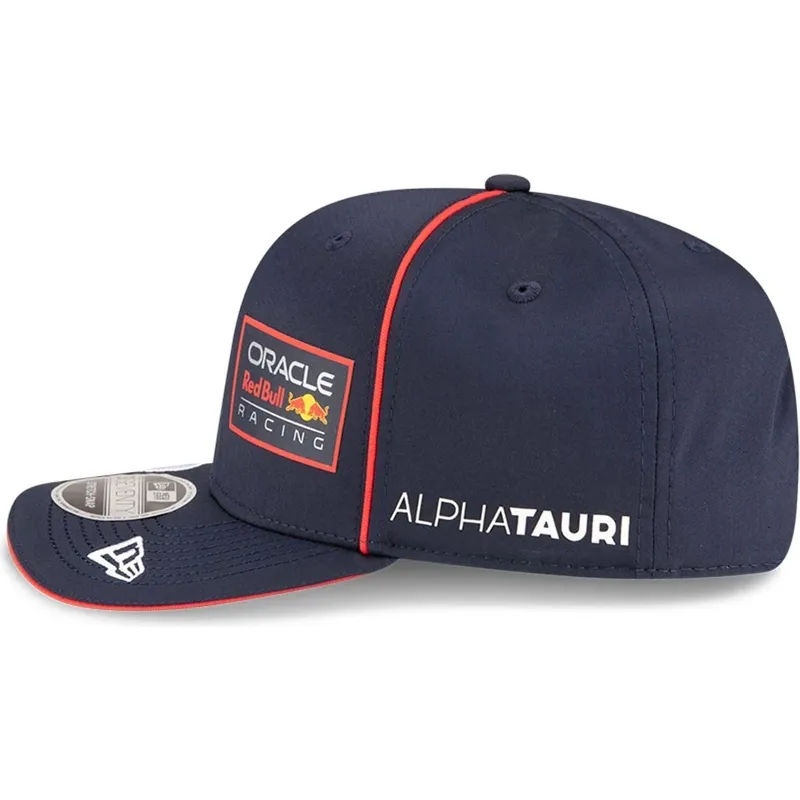 dunkelblaue-gebogene-snapback-kappe-9seventy-stretch-snap-von-red-bull-racing-formula-1-max-verstappen-von-new-era