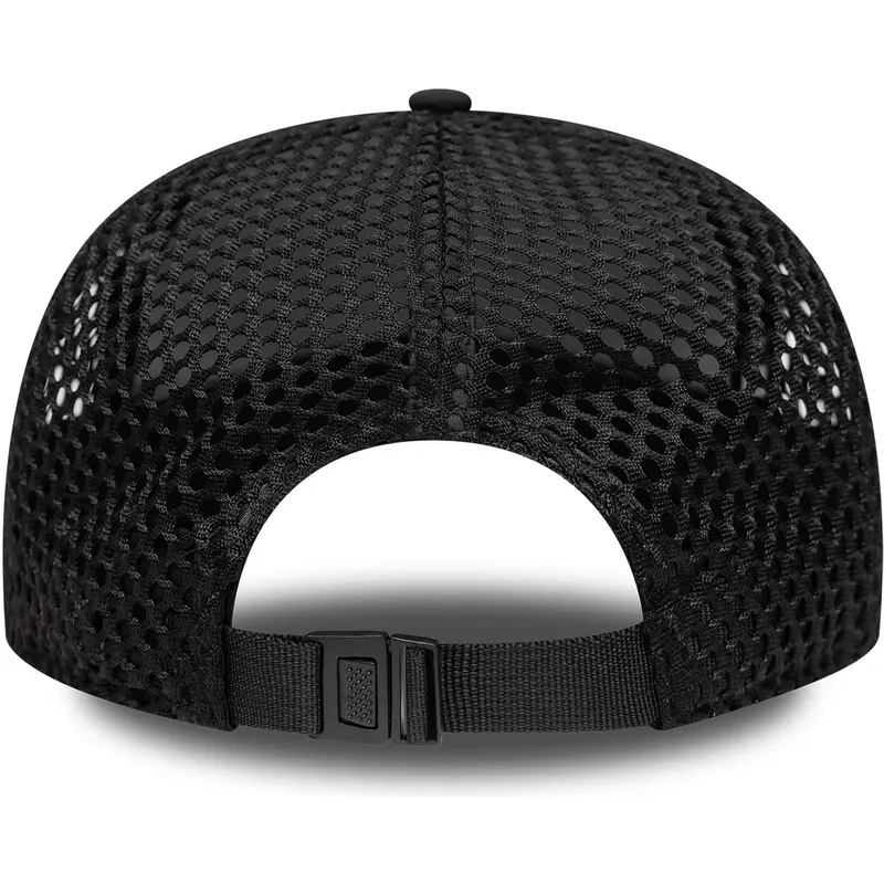 schwarze-verstellbare-9fifty-running-retro-crown-trucker-kappe-von-new-era