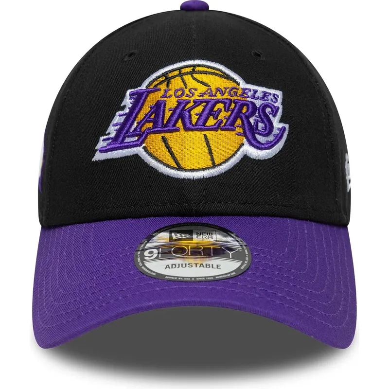 shapka-izvita-cherna-reguliruem-9forty-side-patch-na-los-angeles-lakers-nba-ot-new-era
