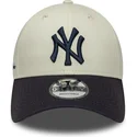 shapka-izvita-bezhov-reguliruem-9forty-side-script-na-new-york-yankees-mlb-ot-new-era