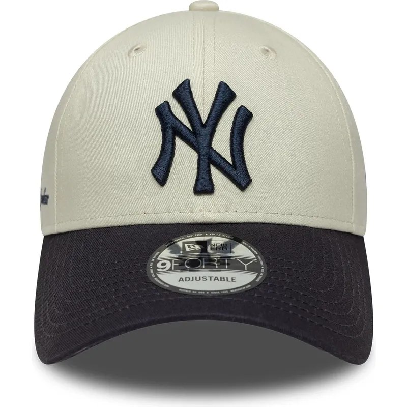 shapka-izvita-bezhov-reguliruem-9forty-side-script-na-new-york-yankees-mlb-ot-new-era