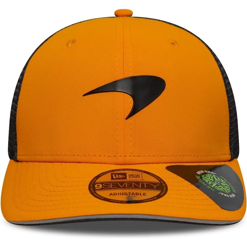 shapka-izvita-traker-oranzhev-snapbek-9seventy-stretch-snap-na-mclaren-racing-formula-1-ot-new-era
