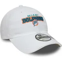 9twenty-washed-distress-verstellbare-weisse-curved-cap-der-miami-dolphins-nfl-von-new-era