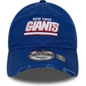 casquette-courbee-bleue-ajustable-9twenty-washed-distress-new-york-giants-nfl-new-era