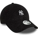 9forty-new-york-yankees-mlb-new-era-verstellbare-schwarze-damen-kappe-mit-gebogenem-schirm