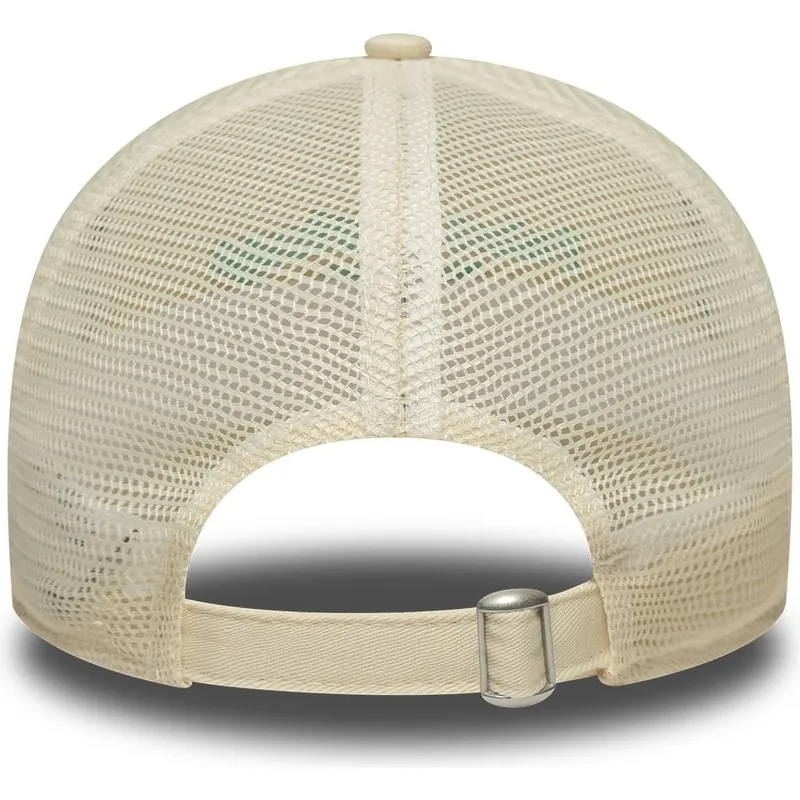 beige-justerbar-trucker-kasket-til-kvinder-9twenty-city-fra-palm-springs-byer-og-strande-fra-new-era