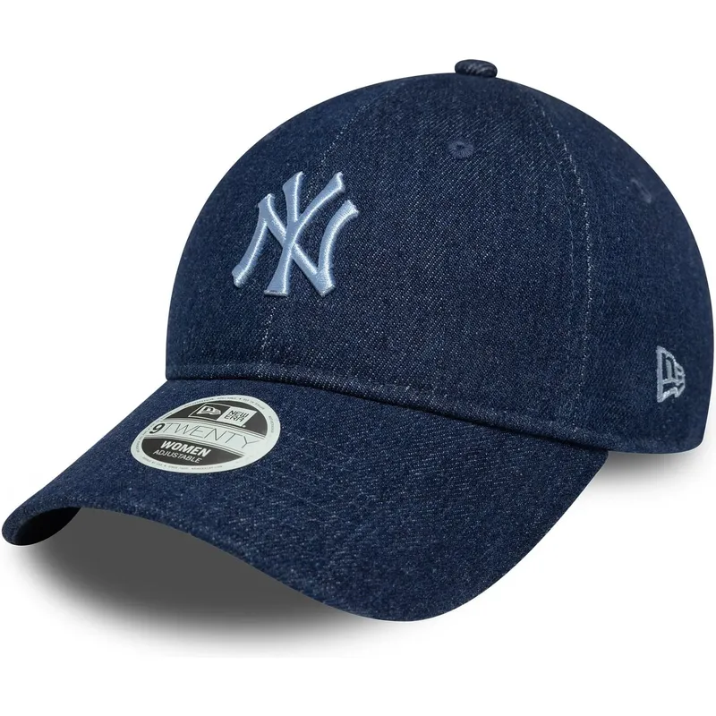 shapka-izvita-tmnosin-reguliruema-9twenty-denim-na-new-york-yankees-mlb-ot-new-era