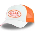 von-dutch-weisse-und-orangefarbene-trucker-kappe-fluo04-ct