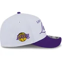 los-angeles-lakers-nba-new-era-9forty-m-crown-draft-2025-snapback-kappe-in-weiss-und-violett