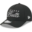 shapka-izvita-cherna-snapback-9forty-m-crown-draft-2025-na-chicago-bulls-nba-ot-new-era
