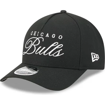 New Era Извита Козирка 9FORTY M-Crown Draft 2025 Chicago Bulls NBA Черна Шапка с Тик-так