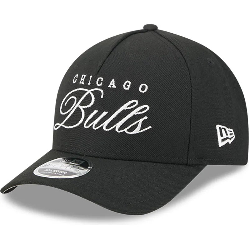 sort-curved-snapback-kasket-9forty-m-crown-draft-2025-fra-chicago-bulls-nba-fra-new-era