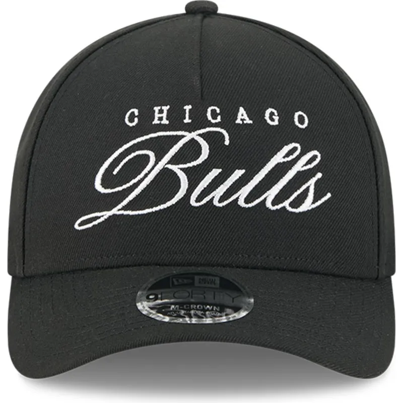 new-era-izvita-kozirka-9forty-m-crown-draft-2025-chicago-bulls-nba-cherna-snapback-shapka