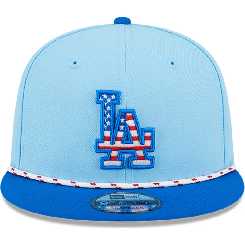 shapka-ploska-sinya-snapbek-9fifty-4th-july-na-los-angeles-dodgers-mlb-ot-new-era