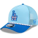 trucker-cap-blau-9forty-m-crown-a-frame-4th-july-los-angeles-dodgers-mlb-von-new-era