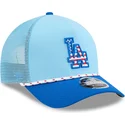 shapka-izvita-traker-sinya-snapbek-9forty-m-crown-a-frame-4th-july-na-los-angeles-dodgers-mlb-ot-new-era
