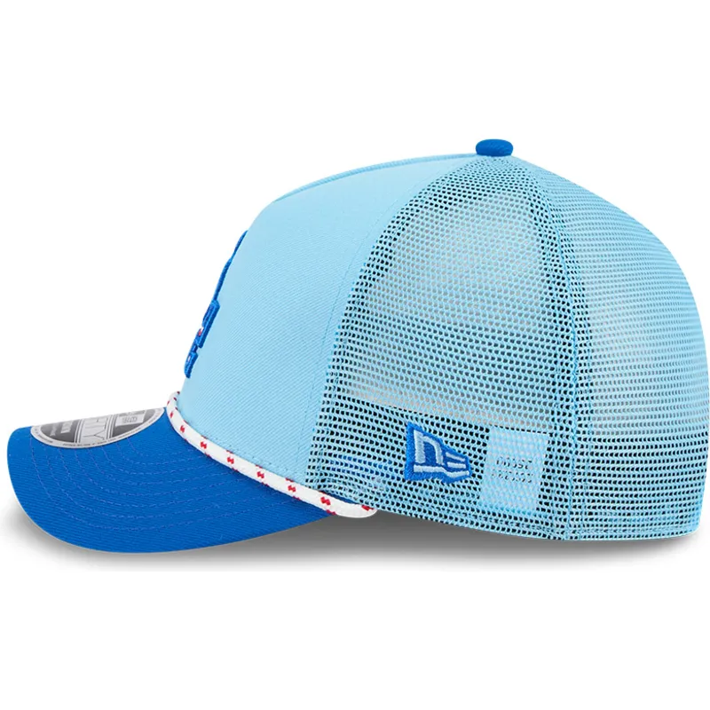 shapka-izvita-traker-sinya-snapbek-9forty-m-crown-a-frame-4th-july-na-los-angeles-dodgers-mlb-ot-new-era