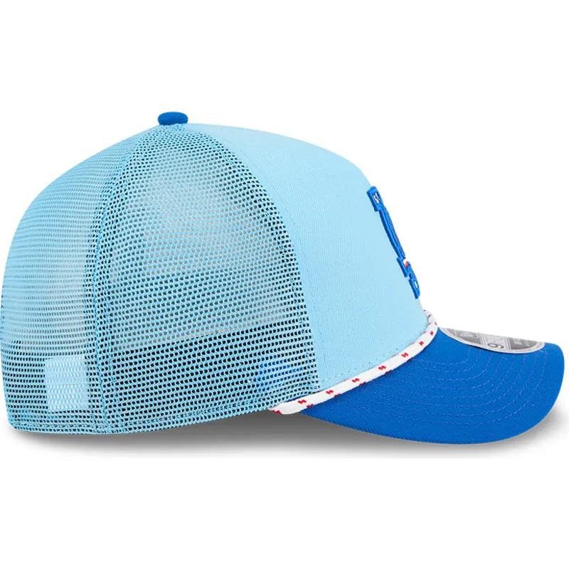 shapka-izvita-traker-sinya-snapbek-9forty-m-crown-a-frame-4th-july-na-los-angeles-dodgers-mlb-ot-new-era