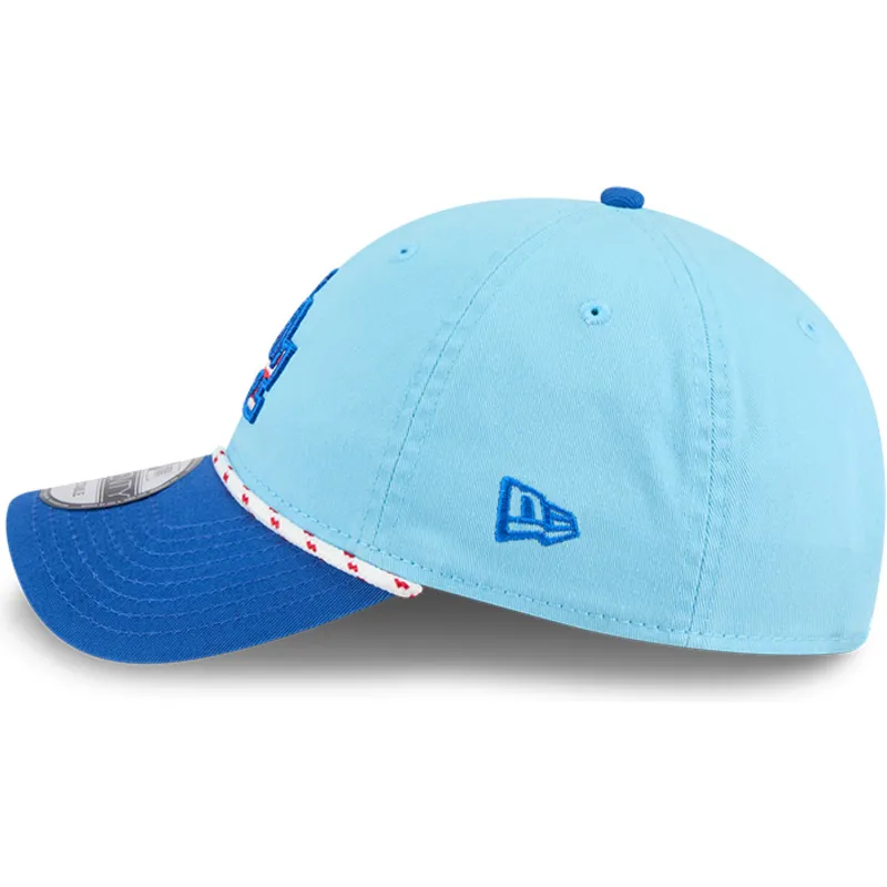 shapka-izvita-sinya-reguliruem-9twenty-4th-july-na-los-angeles-dodgers-mlb-ot-new-era