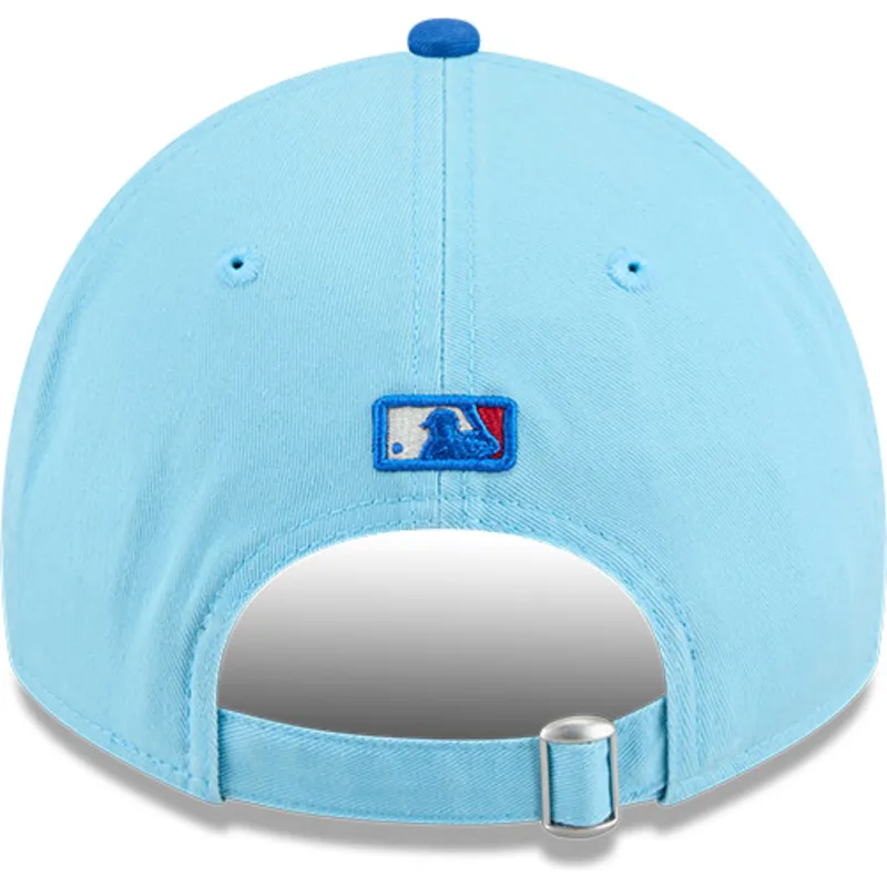 blaue-verstellbare-curved-cap-9twenty-4th-july-der-los-angeles-dodgers-mlb-von-new-era