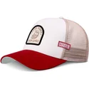 beige-og-rod-trucker-cap-high-lines-hft-fra-coastal